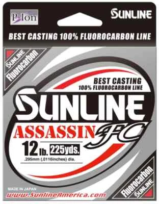 Línea de fluorocarbono Sunline Assassin FC - 225 yardas Foto 1 de 2
