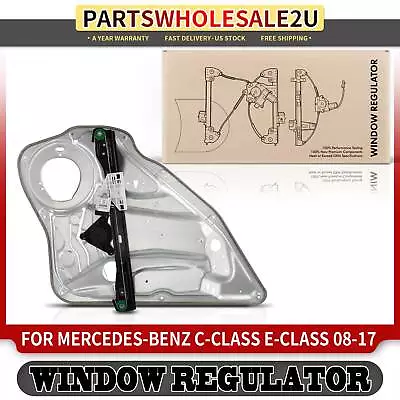 Rear Passenger Window Regulator for Mercedes-Benz C250 C300 E250 E350 E63 AMG S - Image 1 of 4