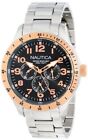 $160 BRAND NEW NAUTICA N16100G MENS BFD 101 MULTI CASUAL CLASSIC GREY DIAL WATCH