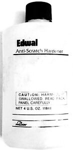 4 U.S. OZ.118ml  BOTTLE OF EDWAL ANTI-SCRATCH HARDENER FILM DEVELOPING CHEMICAL