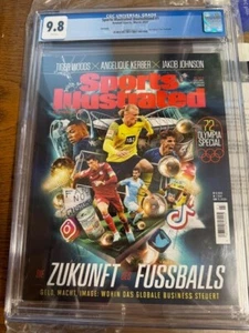 March 2022 Erling Haaland Kylian Mbappe RC Sports Illustrated Germany CGC 9.8 - Picture 1 of 4
