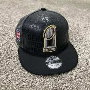 Chicago Cubs 2016 World Series Trophy SnapBack Hat New - Picture 1 of 6