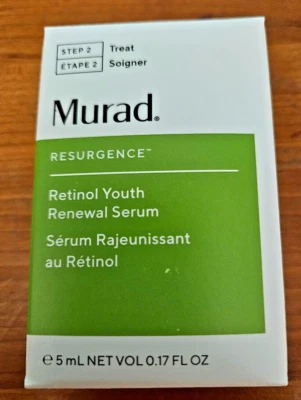 NEW Murad Resurgence Retinol Youth Renewal Serum 0.17 fl oz / 5ml Travel Mini - Image 1 of 2