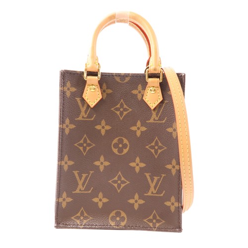 LOUIS VUITTON（LV） Borsa a tracolla Louis Vuitton LV GHW Petit Sac Plat 2 vie M81295 monogramma marrone