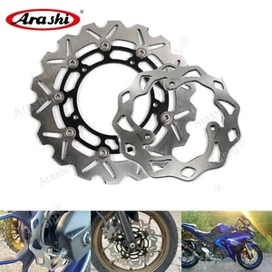 Fit Yamaha FZ-03 /ABS 320 2016-2023 FZ03 BLACK Front & Rear Brake Disc Rotor - Bild 1 von 10