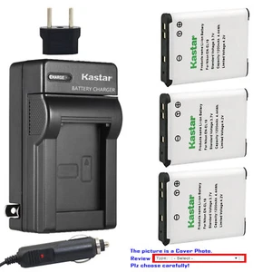 Kastar Battery AC Charger for Nikon EN-EL19 Nikon Coolpix S6400 Coolpix S6500 - Picture 1 of 11