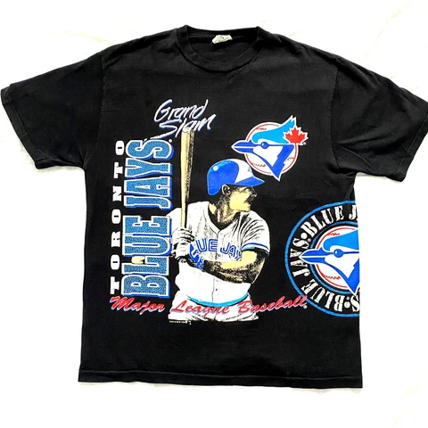 Vintage Toronto Blue Jays Grand Slam Waves T-shirt Large 1992 Mlb Single Stitch Cover