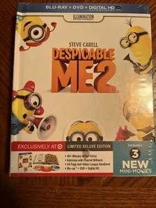 Brand New Despicable Me 2 DVD (Blu-Ray+DVD+Digital HD) Target Exclusive Sealed - Picture 1 of 2