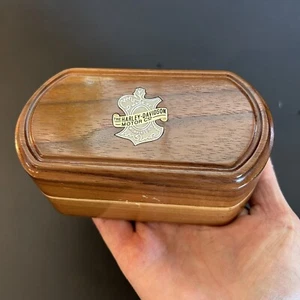 VTG Harley Davidson Trinket Jewelry Box Hand Crafted Artisan Wood By Paul - Picture 1 of 17