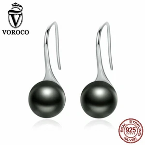 Orecchini Voroco S925 Argento Sterling Blake Charm Zircone per Bellezza Donna Gioielli - Foto 1 di 11