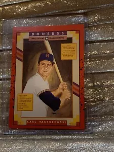 CARL YASTRZEMSKI- DONRUSS - HALL OF FAME - DIAMOND KING - 588 Baseball Card - Picture 1 of 7