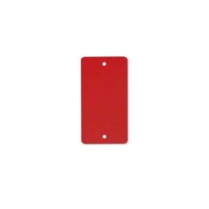 1000 Warenanhänger aus Kunststoff Kunststoffanhänger rot PVC 65x120mm 66014103 - Bild 1 von 6