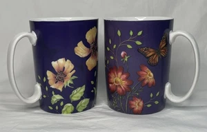Lenox China BUTTERFLY MEADOW tazas de cambio de calor/color - Juego de dos - Imagen 1 de 7