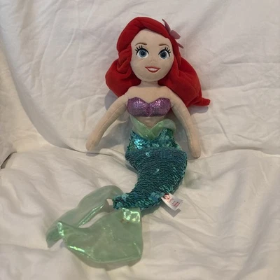 "Ty 20"" Beanie Buddy Disney's Princess Ariel Little Mermaid 2020 juguete de peluche" Foto 1 de 4