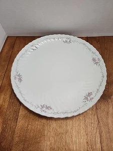 Elegante Gold Standard Echt Porzellan China 12" Runde Servierplatte Rosa Rosen - Bild 1 von 4