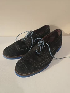 Oliver Sweeney Black Suede Brogues UK8 Shoes Oxfords - Picture 1 of 11