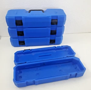 4-Kobalt Werkzeugkoffer Kunststoff geformte Aufbewahrung Schnappverschluss 5" x 17" ext. kobaltblau - Bild 1 von 16