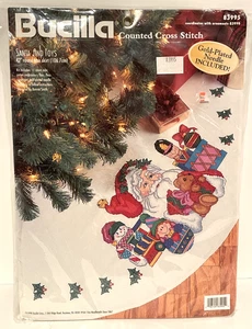 Bucilla Santa And Toys Weihnachtsbaum Rock gezählt Kreuzstich Set #83995 - Bild 1 von 5