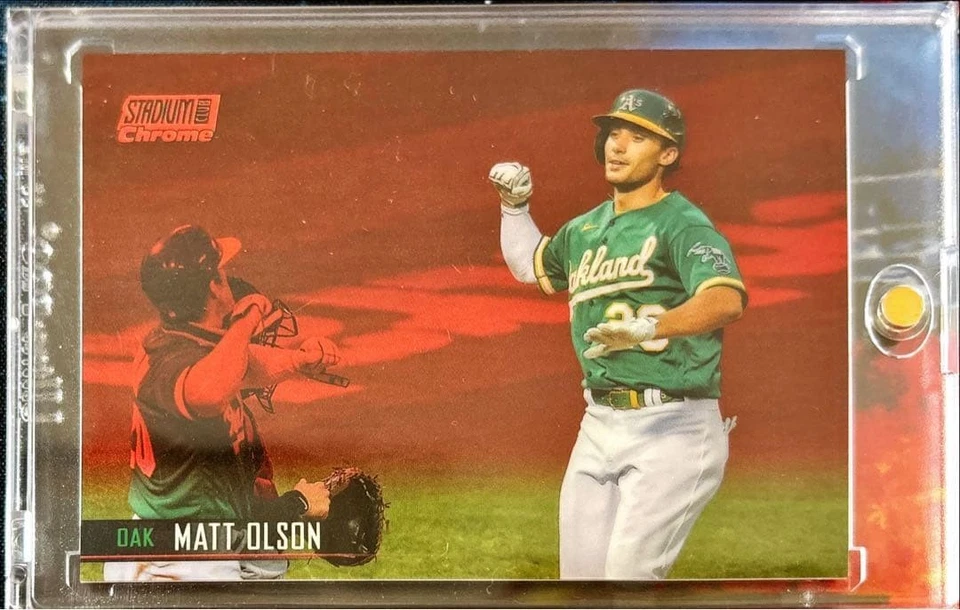 2021 Stadium Club Chrome Matt Olson 5siri - Image 1 of 2