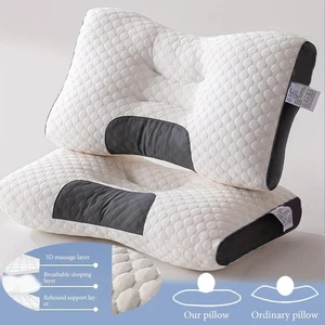 orthopedic cervical neck pillow soybean fiber spa massage pain relief Single - Picture 1 of 6