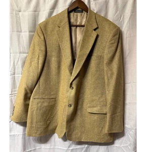 NWOT Herringbone Wool Cashmere Sport Coat Menswear Coconut Grove Blazer Jacket - Picture 1 of 10