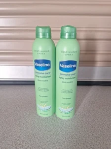 Vaseline Intensivpflege Aloe Beruhigungsspray Feuchtigkeitscreme 6,5 Unzen kontinuierliches Spray 2 Stück - Bild 1 von 1