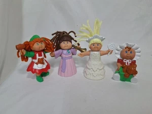 Vtg 90s Cabbage Patch Kids Doll Figure 1994 Figurines CPK PVC Yarn Hair Lot of 4 - Picture 1 of 9