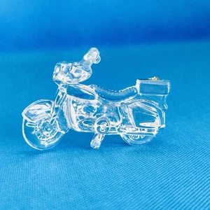 Vintage Hofbauer Crystal Harley Davidson Motorcycle Ornament for Mikasa Germany - Picture 1 of 8