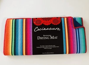 Geschirrtrockenmatte Küche bunt Fiesta Serape Design saugfähig 21 x 14 Zoll NEU - Bild 1 von 7