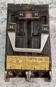 GE /TRP24040/TRP4040/TR24040/Breaker/40A/4P-Quad 2 P Tándem/240 V/TRP/USE (25E3 - Imagen 1 de 12