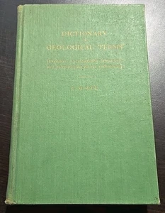 Dictionnaire des termes géologiques C. M. Rice 1949 première édition couverture rigide - Photo 1/4