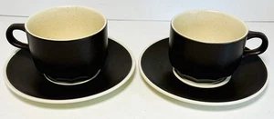 Juego de 2 tazas y platillos Mikasa Indian Feast Bark Brown DE 800 Japón - Imagen 1 de 6