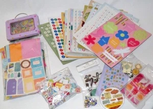 Lot Of Scrapbook & Crafting Supplies Stickers Letters Cards Cardboard Frames - Picture 1 of 11