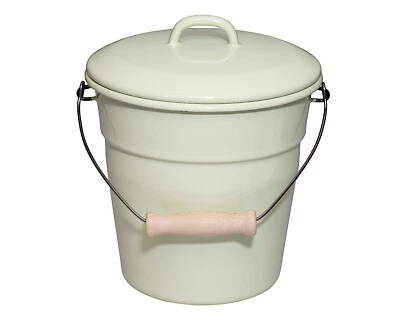 RIESS 0369-006 Bioeimer mit Deckel 20 cm, 3,50 L, Emaille, Classic, Nilgrün P... - Bild 1 von 4