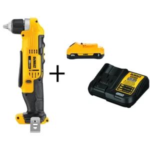 20V MAX Cordless 3/8 In. Right Angle Drill/Driver and Battery and Charger - Picture 1 of 12