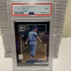 George Brett 2022 Donruss Optic BLACK STARS #114 🔥 PSA 9