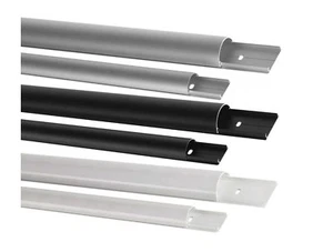 (19,9 €/m) Aluminium Kabelkanal Alu Kabel Kanal Kabelleiste TV Verlege Leiste - Picture 1 of 4
