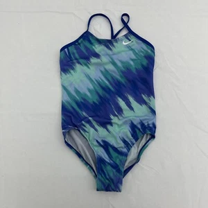 Nike Blue One Piece Swimsuit Girls Size XS NEW - Picture 1 of 6