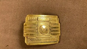 Vintage Antique United States U.S. C.G. Coast Guard Manual of Arms Brass Buckle - Picture 1 of 7