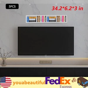 3pcs Storage Rack Organizer Box Holder Stores CD Disk Case Media Display Shelf - Picture 1 of 20