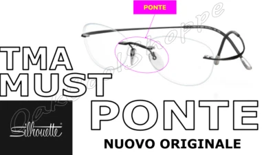 Silhouette Ponte Titanio Minimal TMA Must Nuovi Originali + Vari Colori / Misure - Imagen 1 de 2