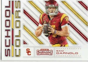 2018 PANINI CONTENDERS SCHOOL COLORS SAM DARNOLD RC USC TROJANS #1 - Picture 1 of 2