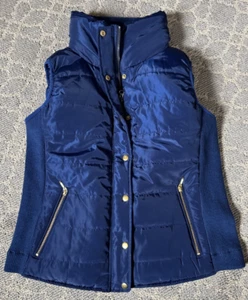 Tyler Boe Women’s Blue Large Quilted Vest - Picture 1 of 6