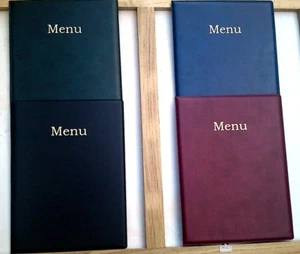 QTY 25 (TWENTY) A4 LEATHER LOOK MENU HOLDER/FOLDER/COVER NEW PRODUCT - Picture 1 of 5