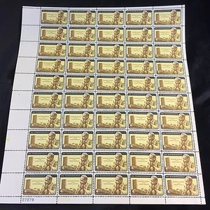 Sheet of 50 1962 4 Cent Dag Hammarskjold Stamps - Picture 1 of 2