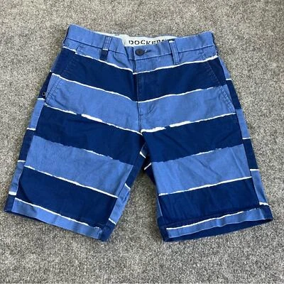 Мужские шорты Dockers Ultimate с синими полосками Supreme Flex размер 28 - Изображение 1 из 4