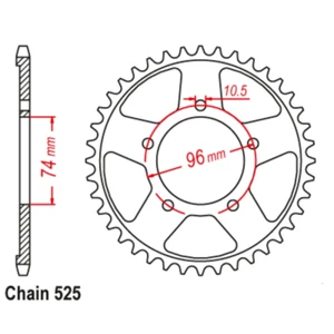 New SUPERSPROX 42T Sprocket Steel - Rear For HONDA CBR400RR NC23 11-KY2-42 - Picture 1 of 1