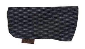 Funda para gafas Sartorial Home azul marino, punto alfiler, seda pura - Imagen 1 de 1
