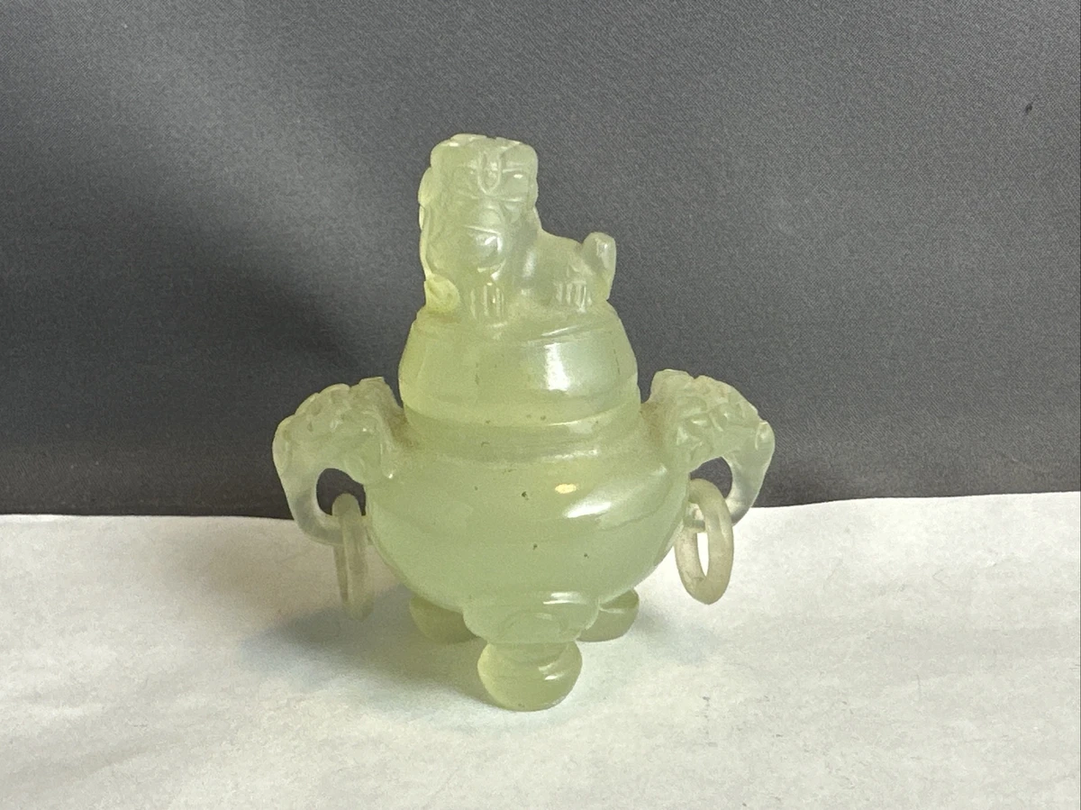 古董原始玉石古董中国香炉| eBay