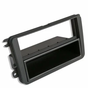 VW Single DIN Car CD Stereo Radio Facia Fascia Surround Adaptor Plate Panel - Picture 1 of 5